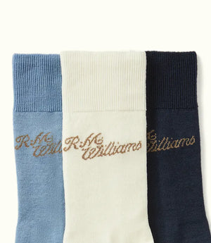 R.M.Williams Script Sock 3 pack