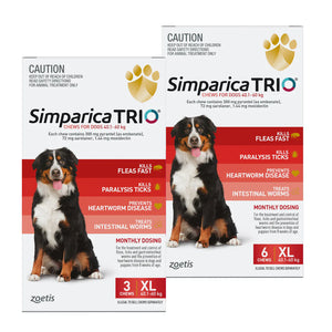 Simparica Trio Chews for Dogs 40.1-60kg