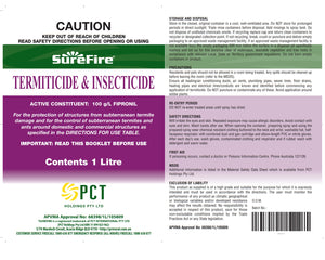 Surefire Termiticide and Insecticide - 100g/L Fipronil
