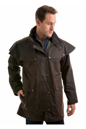 Thomas Cook High Country Oilskin Short Coat