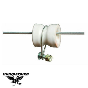 Thunderbird EF-31B Steel Post Porcelain Insulator