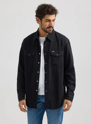 Wrangler Mens Classic Fit Denim Shirt