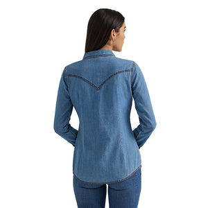 Wrangler Womens Classic Fit Denim Shirt