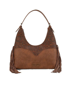 Wrangler Tooled Fringe Shoulder Bag
