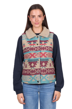Wrangler Womens Dixie Denim Reversible Vest