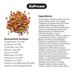 ZuPreem FruitBlend for Large Birds
