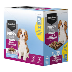 Black Hawk Puppy Lamb & Vegetables 85g