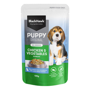 Black Hawk Puppy Chicken & Vegetables 130g