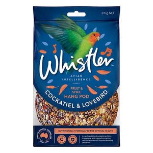 Whistler Cockatiel & Lovebird Pod Fruit&Spice