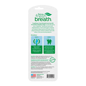 TropiClean Fresh Breath Oral Care Kit for Small and Medium Dogs