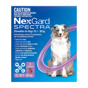 Nexgard Spectra Chewables for Dogs 15-30kg