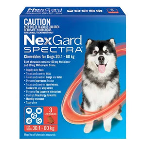 Nexgard Spectra Chewables for Dogs 30-60kg