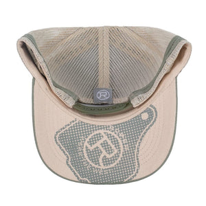 Roper Trucker Cap Cattle Tag Olive Green