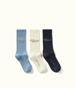 R.M.Williams Script Sock 3 pack