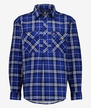 Swanndri Mens Egmont Half Placket Flannel Shirt