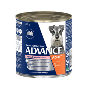 Advance Dog Adult All Breed Chicken and Salmon with Rice Wet Dog Food 700g
