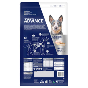 Advance Dog Adult Medium Breed Healthy Weight Chicken with Rice Dry Dog Food
