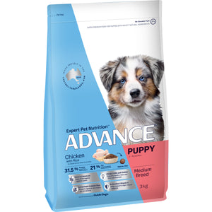 Advance Dog Puppy Medium Breed Chicken with Rice Dry Dog Food