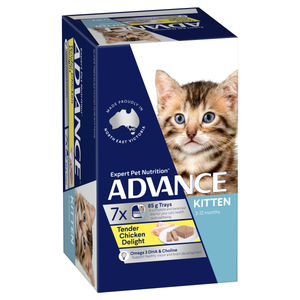 Advance Kitten Chicken Delight Trays Wet Cat Food