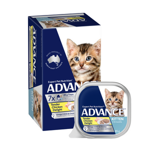 Advance Kitten Chicken Delight Trays Wet Cat Food