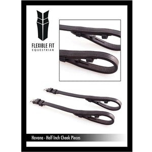 Flexible Fit Equestrian Billet 4/8 Cheekpieces
