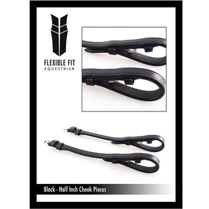 Flexible Fit Equestrian Billet 4/8 Cheekpieces
