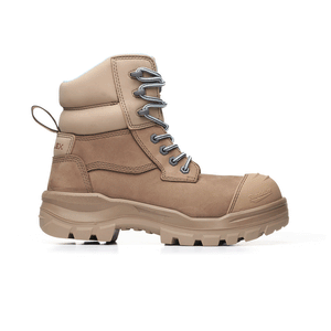 Blundstone Womens Work Safety Boots Rotoflex 8863 Stone Nubuck