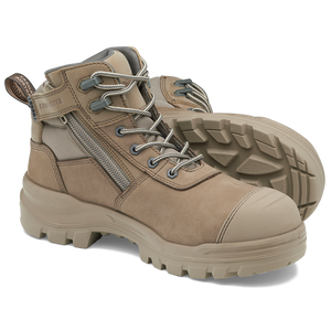 Blundstone Work Safety Boots Rotoflex 8553 Stone Nubuck
