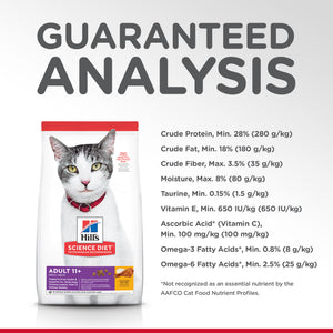 Hills Science Diet Adult Cat 11+ Dry Food
