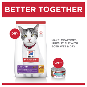 Hills Science Diet Adult Cat 11+ Dry Food