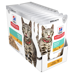 Hills Science Diet Adult Perfect Weight Chicken Pouch Wet Cat Food