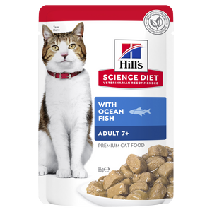 Hills Science Diet Adult 7+ Ocean Fish Pouch Wet Cat Food