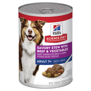 Hills Science Diet Adult 7+ Savory Stew Beef Wet Dog Food