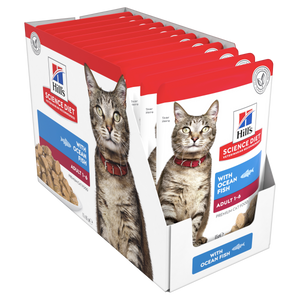 Hills Science Diet Adult Ocean Fish Pouch Wet Cat Food