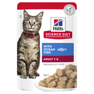 Hills Science Diet Adult Ocean Fish Pouch Wet Cat Food