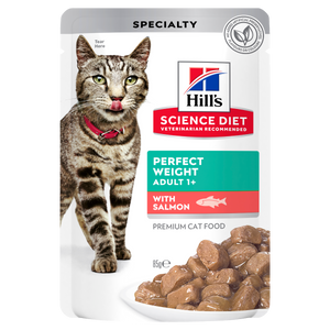 Hills Science Diet Adult Perfect Weight Salmon Pouch Wet Cat Food