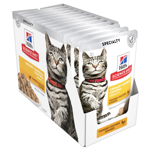 Hills Science Diet Adult Urinary Health & Hairball Control Chicken Pouch Wet Cat Food