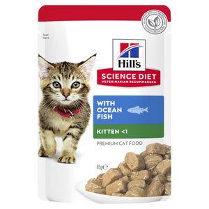 Hills Science Diet Kitten Ocean Fish Pouch Wet Cat Food