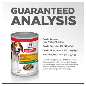 Hills Science Diet Puppy Chicken and Barley Wet Dog Food