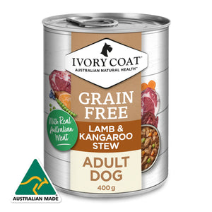 Ivory Coat Grain Free Lamb and Kangaroo Stew Wet Dog Food