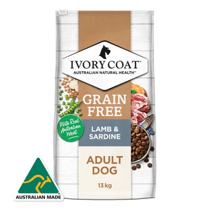Ivory Coat Grain Free Adult Lamb and Sardine Dry Dog Food