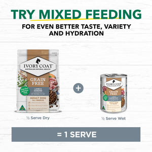 Ivory Coat Grain Free Adult Lamb and Sardine Dry Dog Food