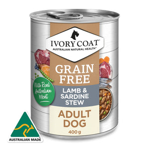 Ivory Coat Grain Free Lamb and Sardine Wet Dog Food