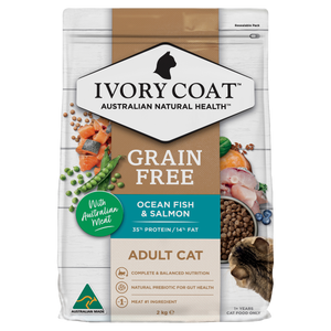 Ivory Coat Grain Free Adult Cat Ocean Fish and Salmon Dry Food