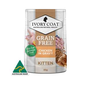 Ivory Coat Grain Free Kitten Chicken in Gravy Wet Cat Food