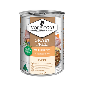 Ivory Coat Grain Free Puppy Chicken Stew Wet Dog Food