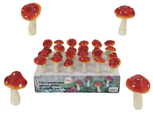 10cm Mushroom Garden Stake