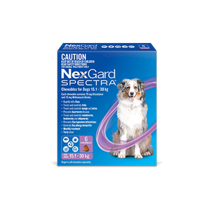Nexgard Spectra Chewables for Dogs 15-30kg