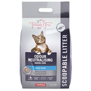 Trouble and Trix Fresh Scent Clumping Cat Litter with Baking Soda