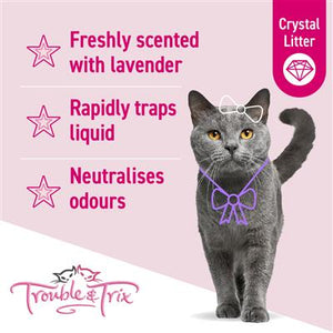 Trouble and Trix Lavender Crystal Cat Litter